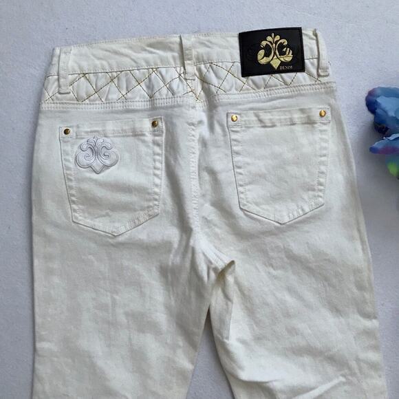 Dereon NWOT Ivory Skinny Jeans Juniors/Women 5/6 - Picture 8 of 9